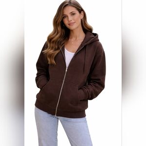 🌸 50% OFF Brown Zipup Hoodie